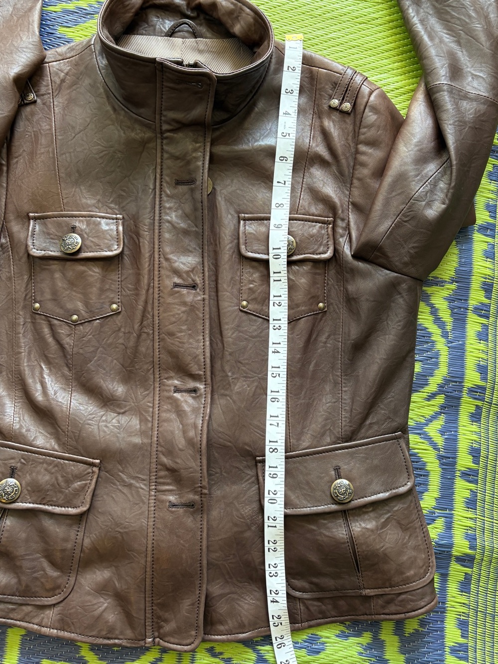 Vintage Danier Buttery Soft Leather Jacket In a Rich Chocolate Brown Size L Fall - Picture 13 of 15